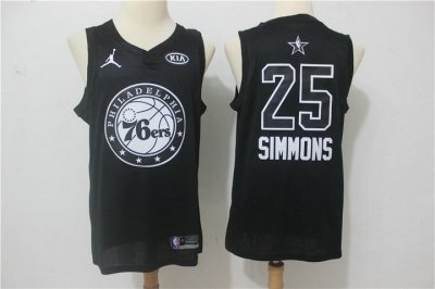 25 Ben Simmons 2018 all stars game jersey black